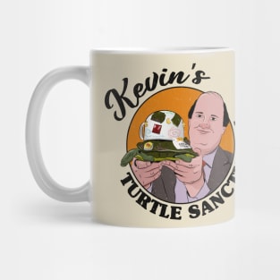 Kevin's Turtle Sanctuary (black text, distressed) Mug